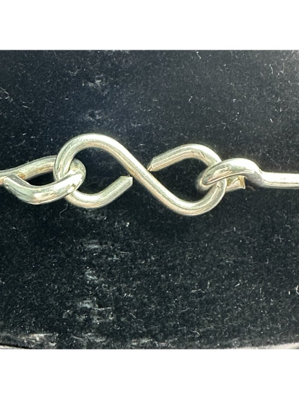 Modernist Chain Necklace Signed Daedalus Ltd London 1970 Sterling Silver 30" Lg - Picture 3 of 7